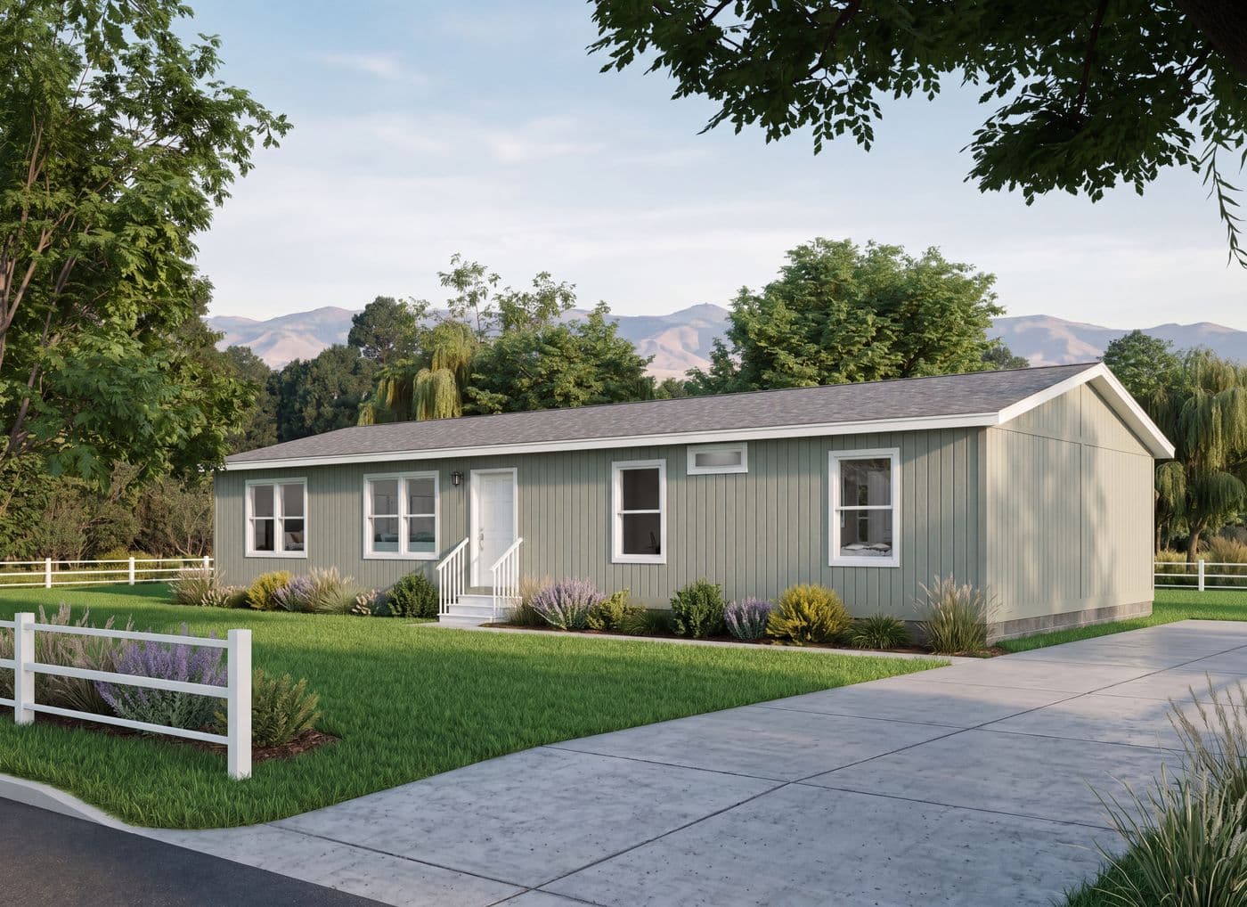The 5022 IMAGINE Exterior. This Manufactured Mobile Home features 3 bedrooms and 2 baths.