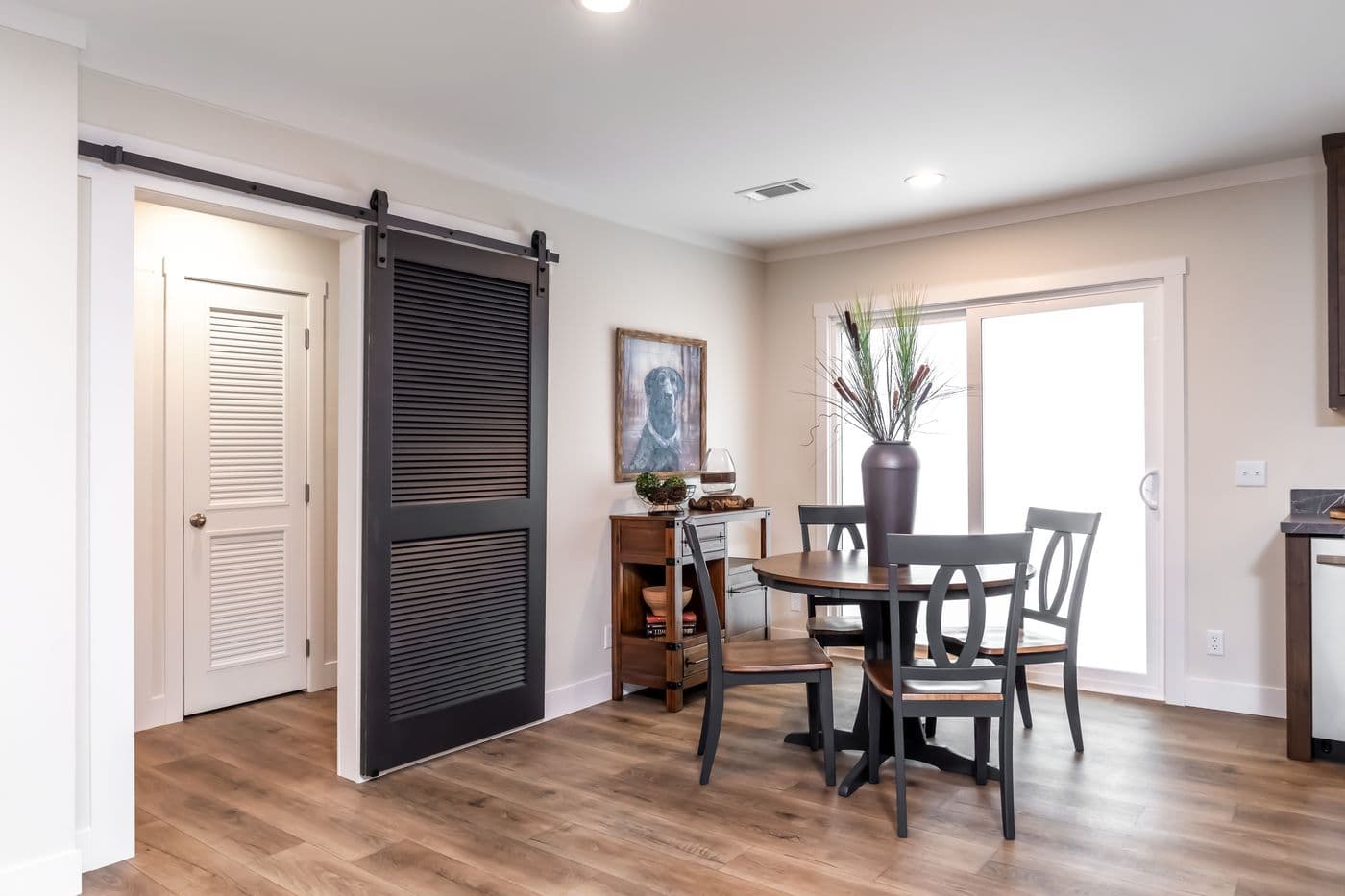 The LEAN ON ME Exterior. This Manufactured Mobile Home features 3 bedrooms and 2 baths.
