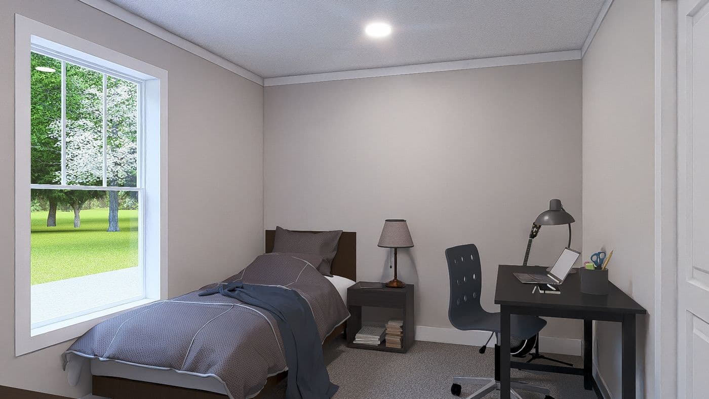 The SHOUT Exterior. This Manufactured Mobile Home features 3 bedrooms and 2 baths.