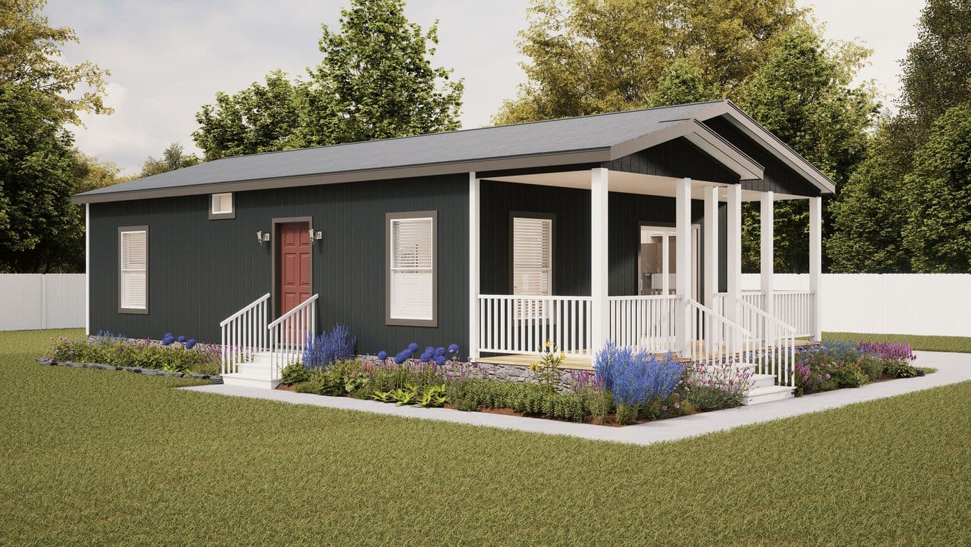 The ING362A MYRTLE              GW Exterior. This Manufactured Mobile Home features 2 bedrooms and 2 baths.