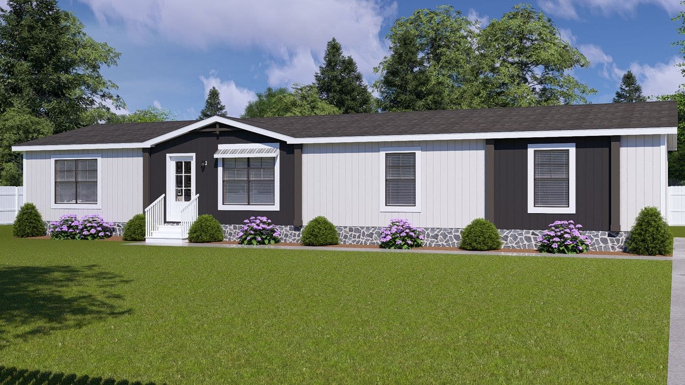 The THE EVERETT Exterior. This Manufactured Mobile Home features 4 bedrooms and 3 baths.