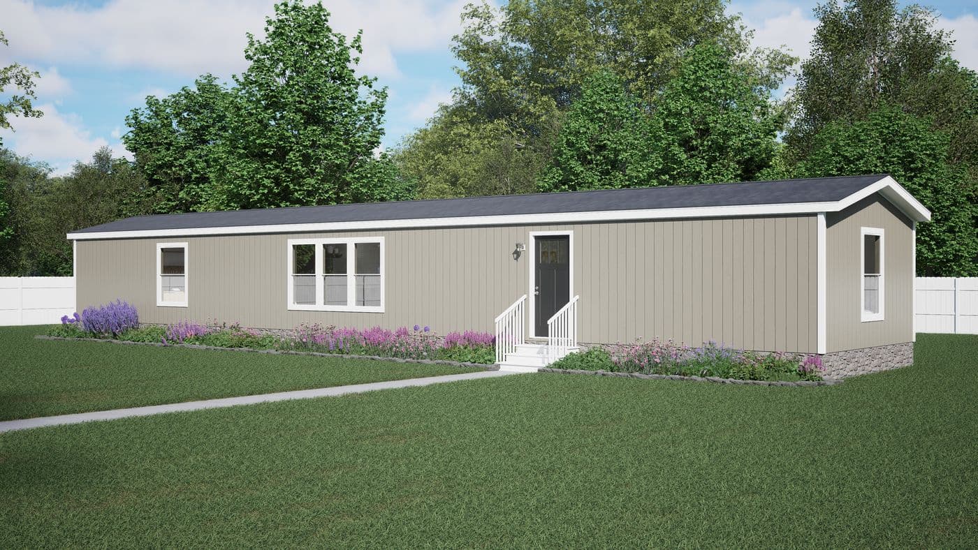 The SPARK Exterior. This Manufactured Mobile Home features 3 bedrooms and 2 baths.