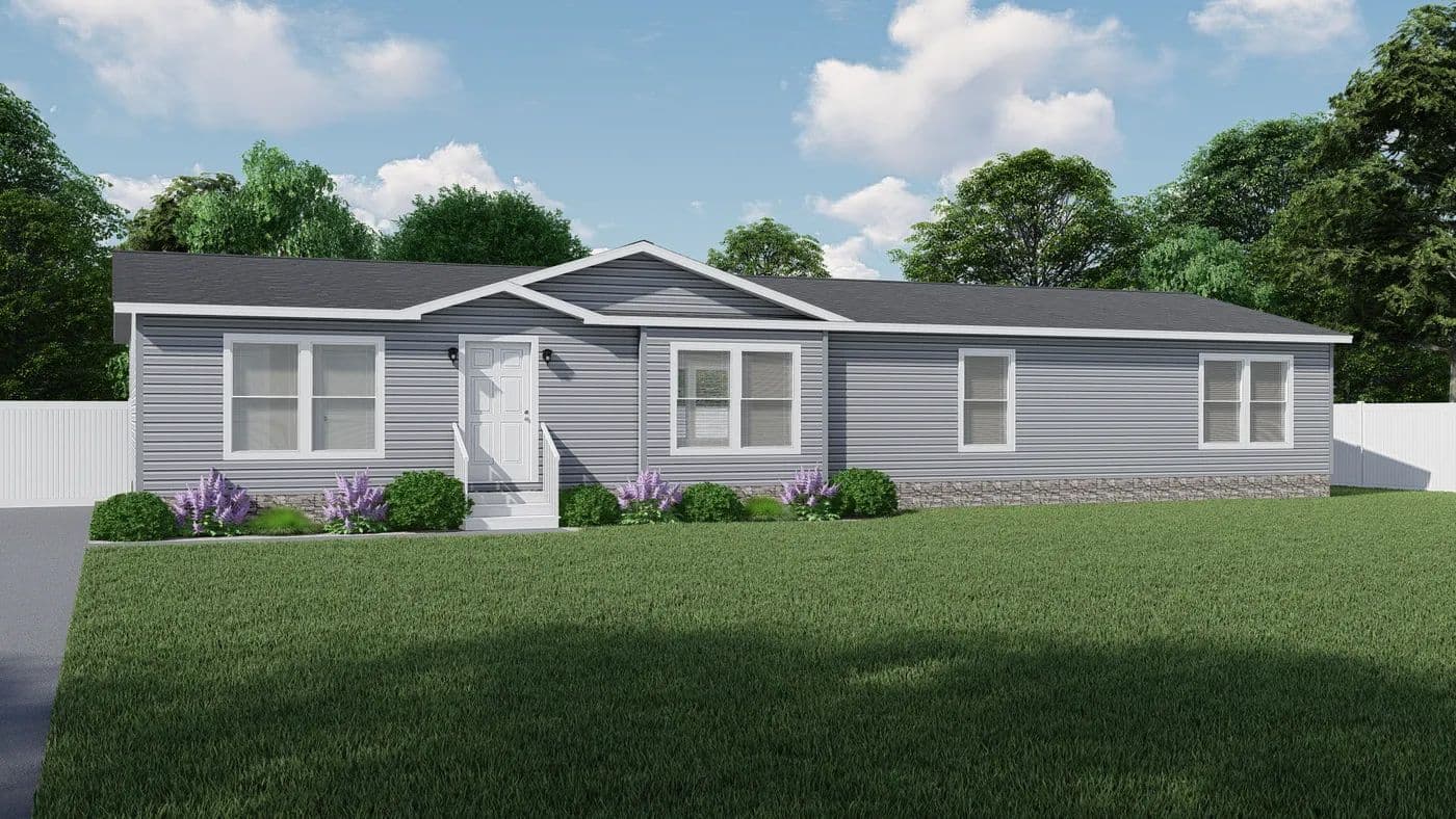 The LEGEND 413-1 MOD Exterior. This Modular Home features 3 bedrooms and 2 baths.
