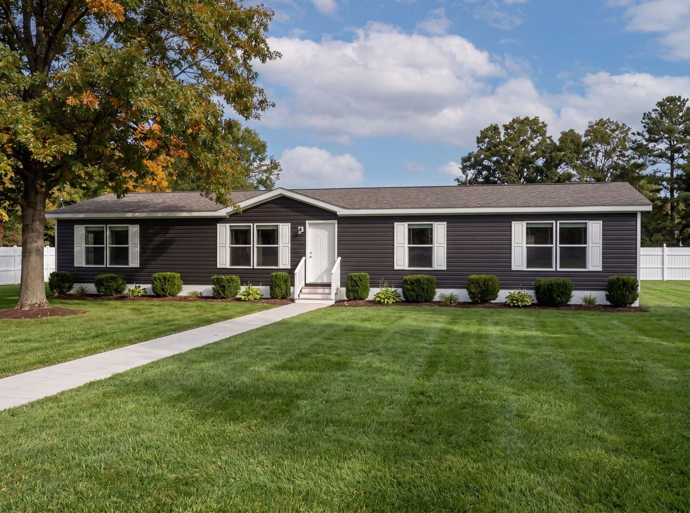 The THE MOUNTAINEER 68 Exterior. This Manufactured Mobile Home features 4 bedrooms and 2 baths.