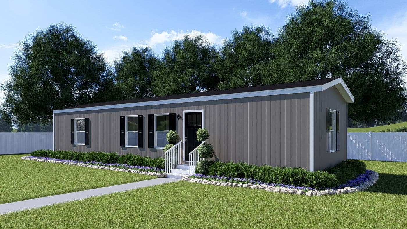 The SPIRIT Exterior in Clay. This Manufactured Mobile Home features 2 bedrooms and 2 baths.