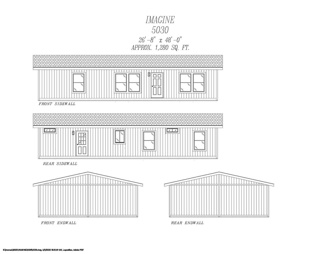 The 5030 IMAGINE Exterior. This Manufactured Mobile Home features 2 bedrooms and 2 baths.