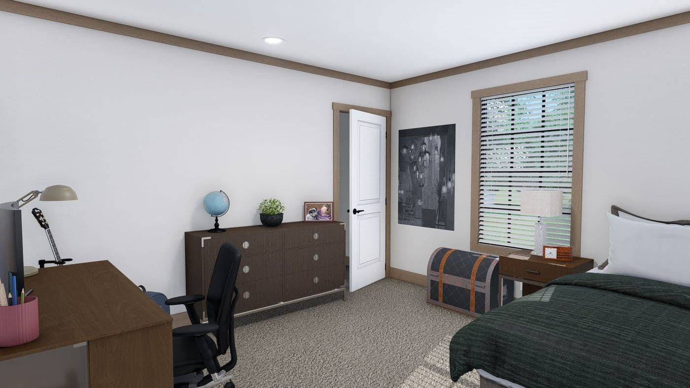 The THE TINSLEY Exterior. This Manufactured Mobile Home features 4 bedrooms and 2 baths.