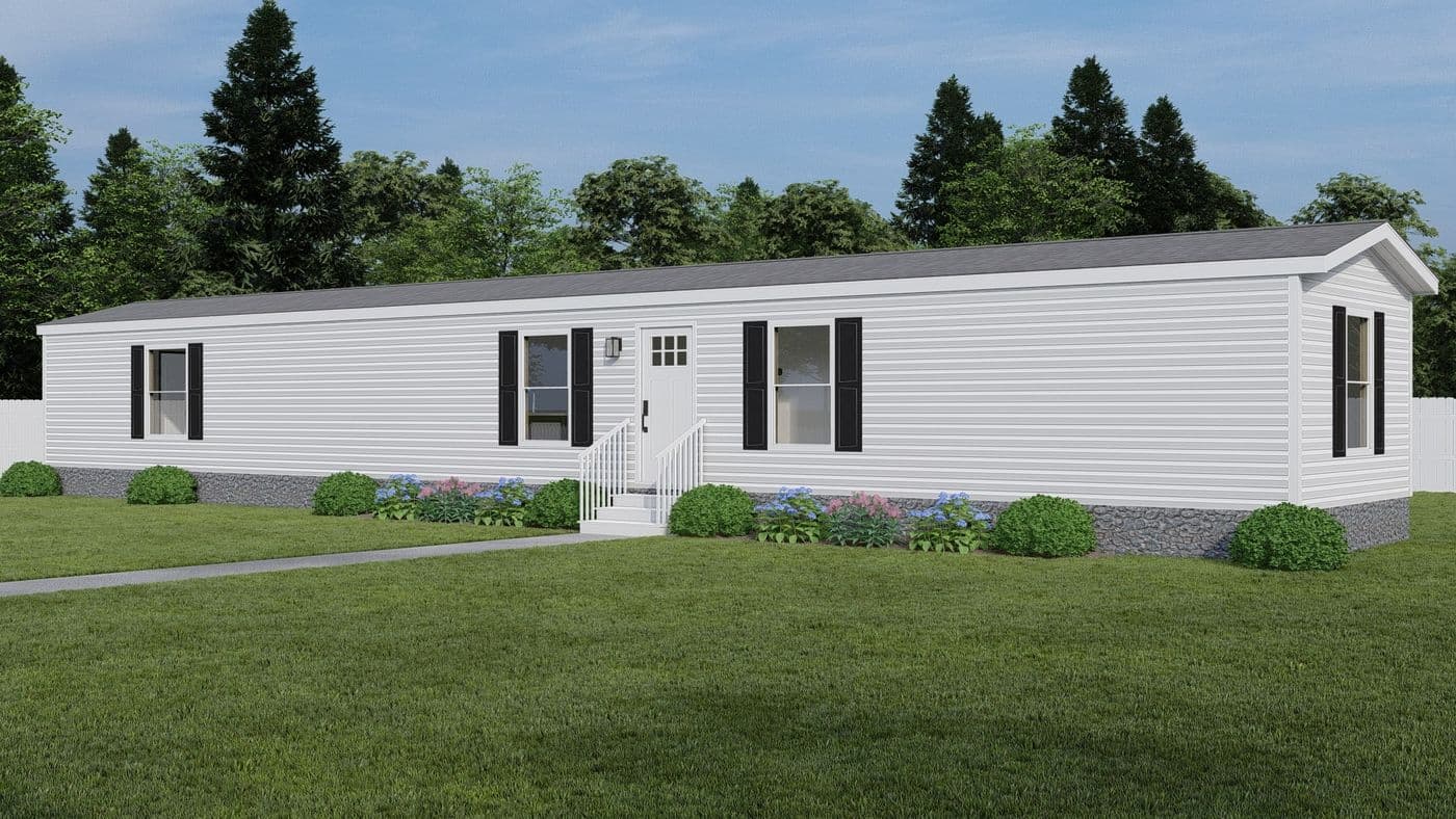 The ERIKSON Exterior. This Manufactured Mobile Home features 3 bedrooms and 2 baths.