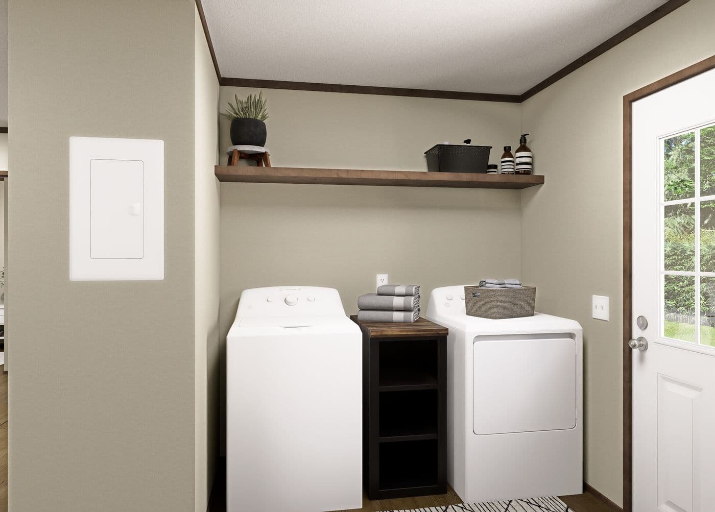 The SEVIER Exterior. This Manufactured Mobile Home features 4 bedrooms and 3 baths.