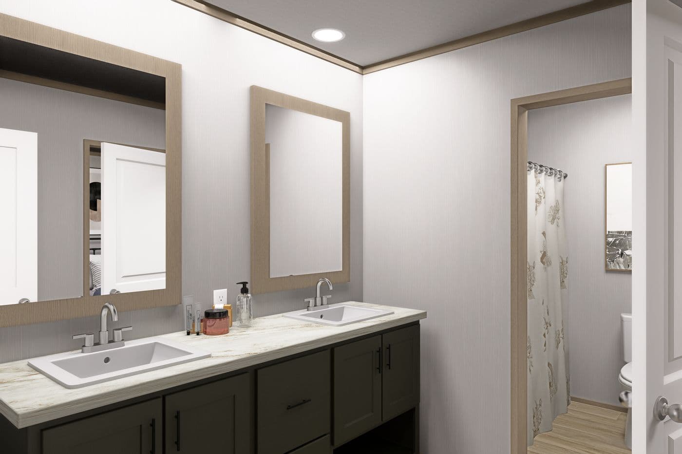 The SNOWCAP Exterior. This Manufactured Mobile Home features 4 bedrooms and 3 baths.