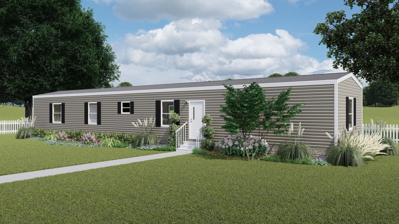The SENSATION Exterior. This Manufactured Mobile Home features 3 bedrooms and 2 baths.