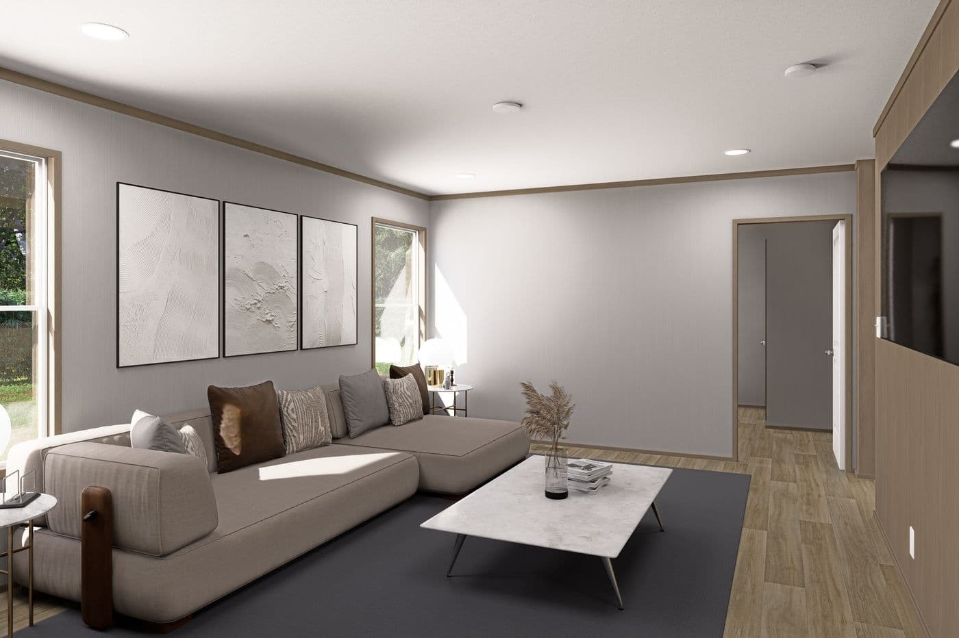 The SNOWCAP Exterior. This Manufactured Mobile Home features 4 bedrooms and 3 baths.