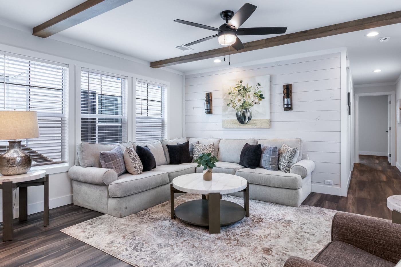 The LEXI Exterior. This Manufactured Mobile Home features 3 bedrooms and 2 baths.