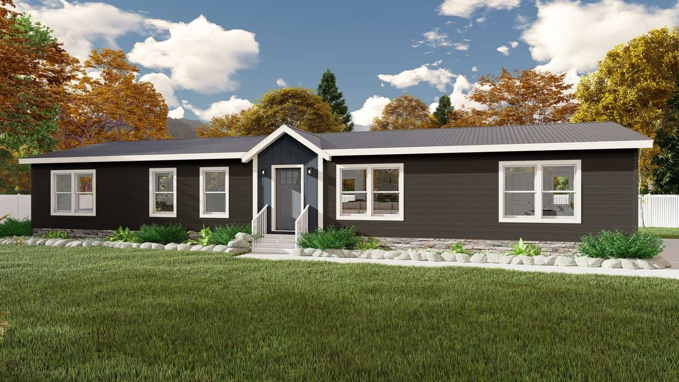 The ING681F EUCALYPTUS          GW Exterior. This Manufactured Mobile Home features 3 bedrooms and 2 baths.