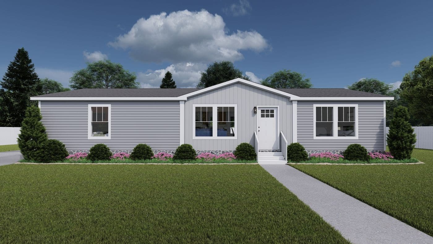 The LIMELIGHT Exterior. This Manufactured Mobile Home features 3 bedrooms and 2 baths.