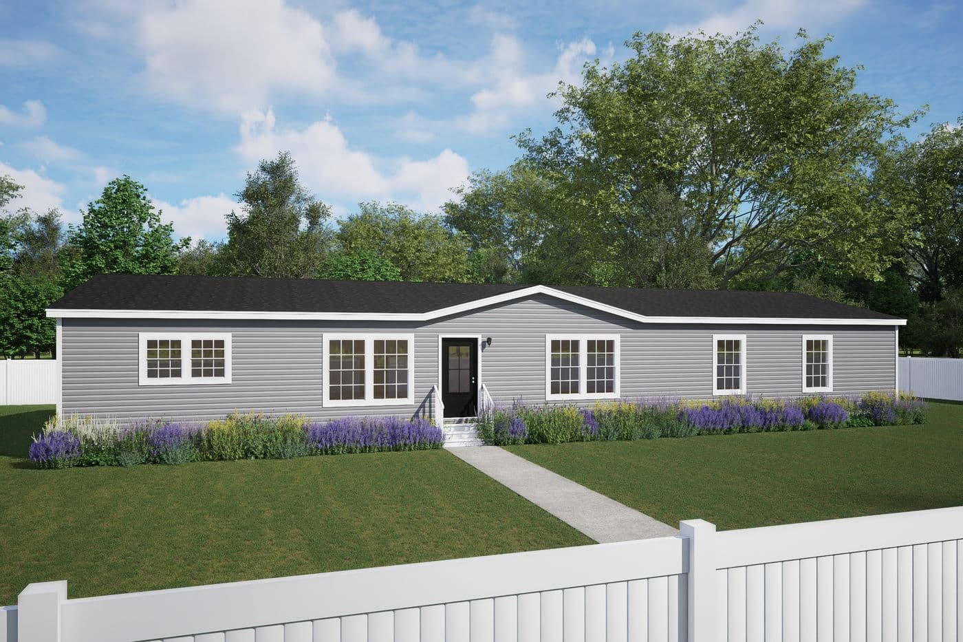 The THE CAROLINA Exterior. This Manufactured Mobile Home features 4 bedrooms and 2 baths.