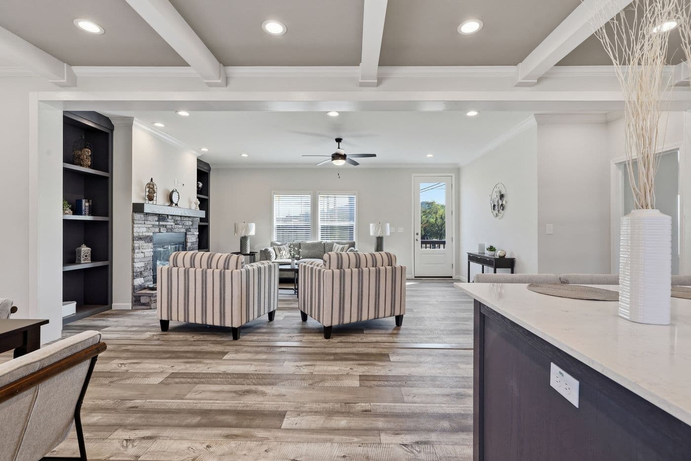 The SUPER 68 ELITE Exterior. This Manufactured Mobile Home features 3 bedrooms and 2 baths.