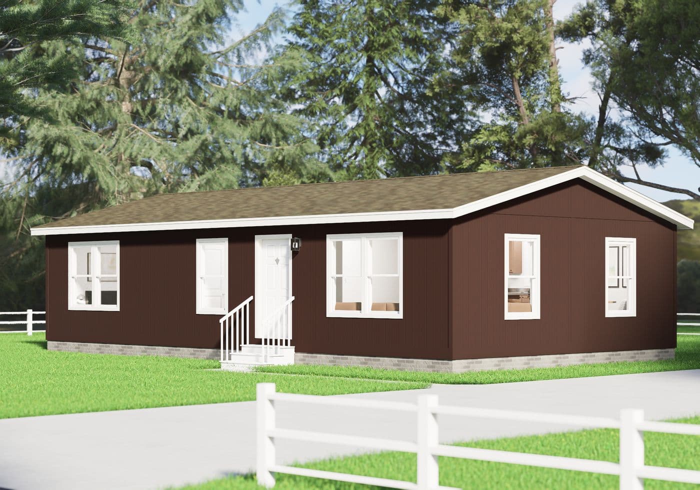 The 5036 IMAGINE Exterior. This Manufactured Mobile Home features 3 bedrooms and 2 baths.