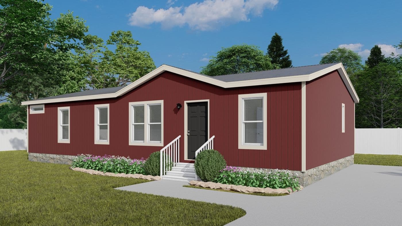 The DRM483F 48'              DREAM Exterior. This Manufactured Mobile Home features 3 bedrooms and 2 baths.