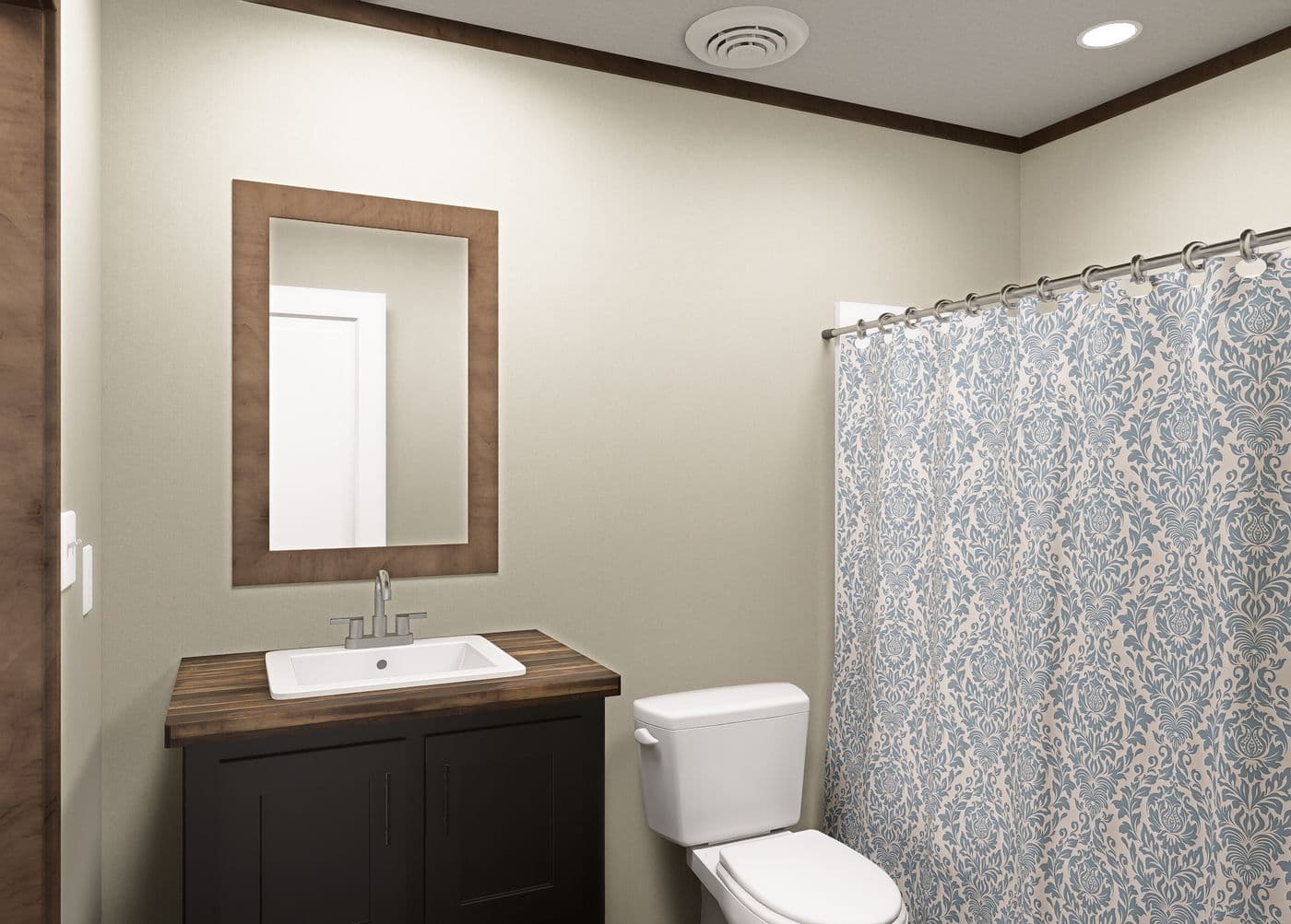 The BOONE Exterior. This Manufactured Mobile Home features 4 bedrooms and 2 baths.