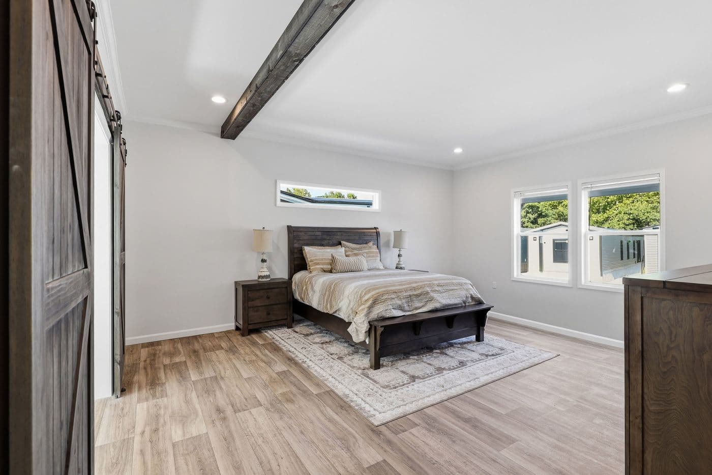 The SOUTHERN CHARM Exterior. This Manufactured Mobile Home features 3 bedrooms and 2 baths.