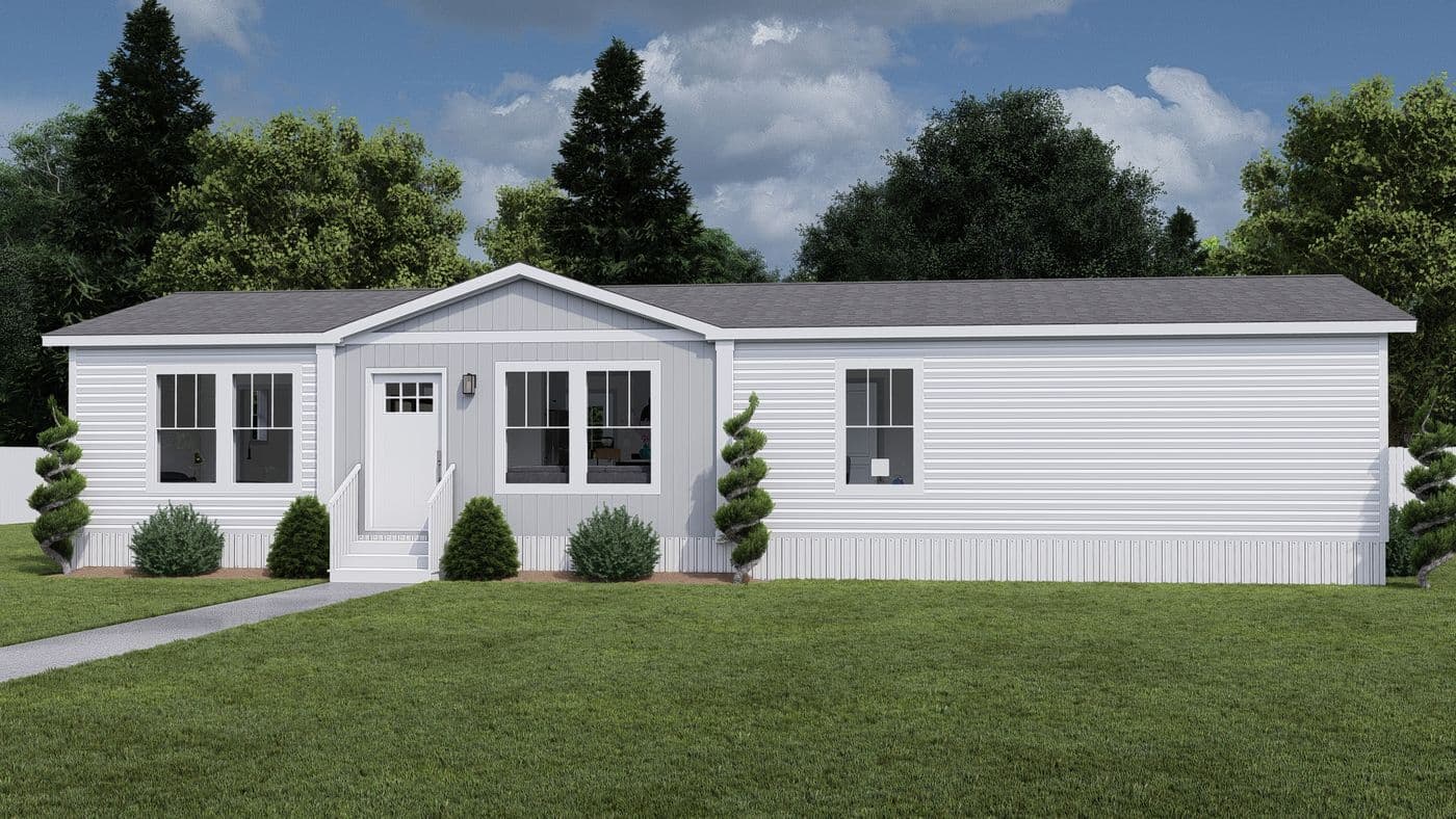 The MY GIRL Exterior. This Manufactured Mobile Home features 3 bedrooms and 2 baths.