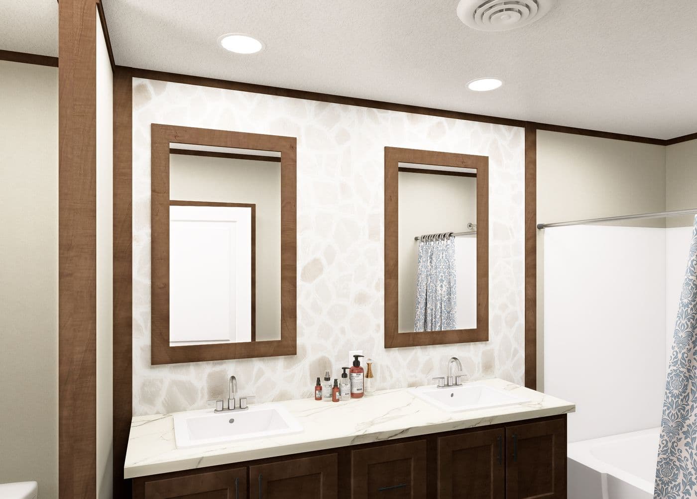 The HUDSON Exterior. This Manufactured Mobile Home features 3 bedrooms and 2 baths.