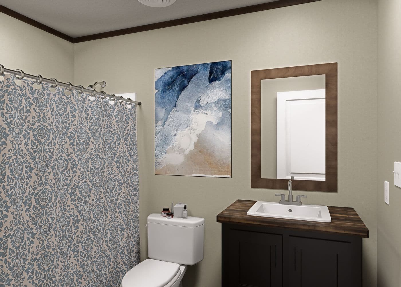 The DRAKE Exterior. This Manufactured Mobile Home features 3 bedrooms and 2 baths.