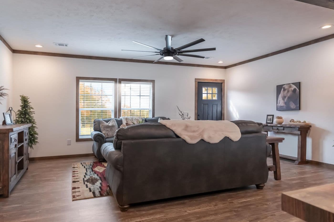 The THE MAGNOLIA Exterior. This Manufactured Mobile Home features 4 bedrooms and 3 baths.