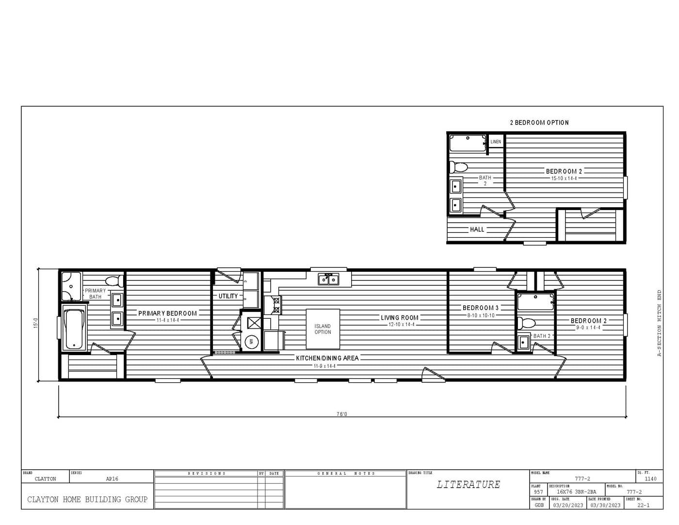 Floor plan for MIdnight BREEZE