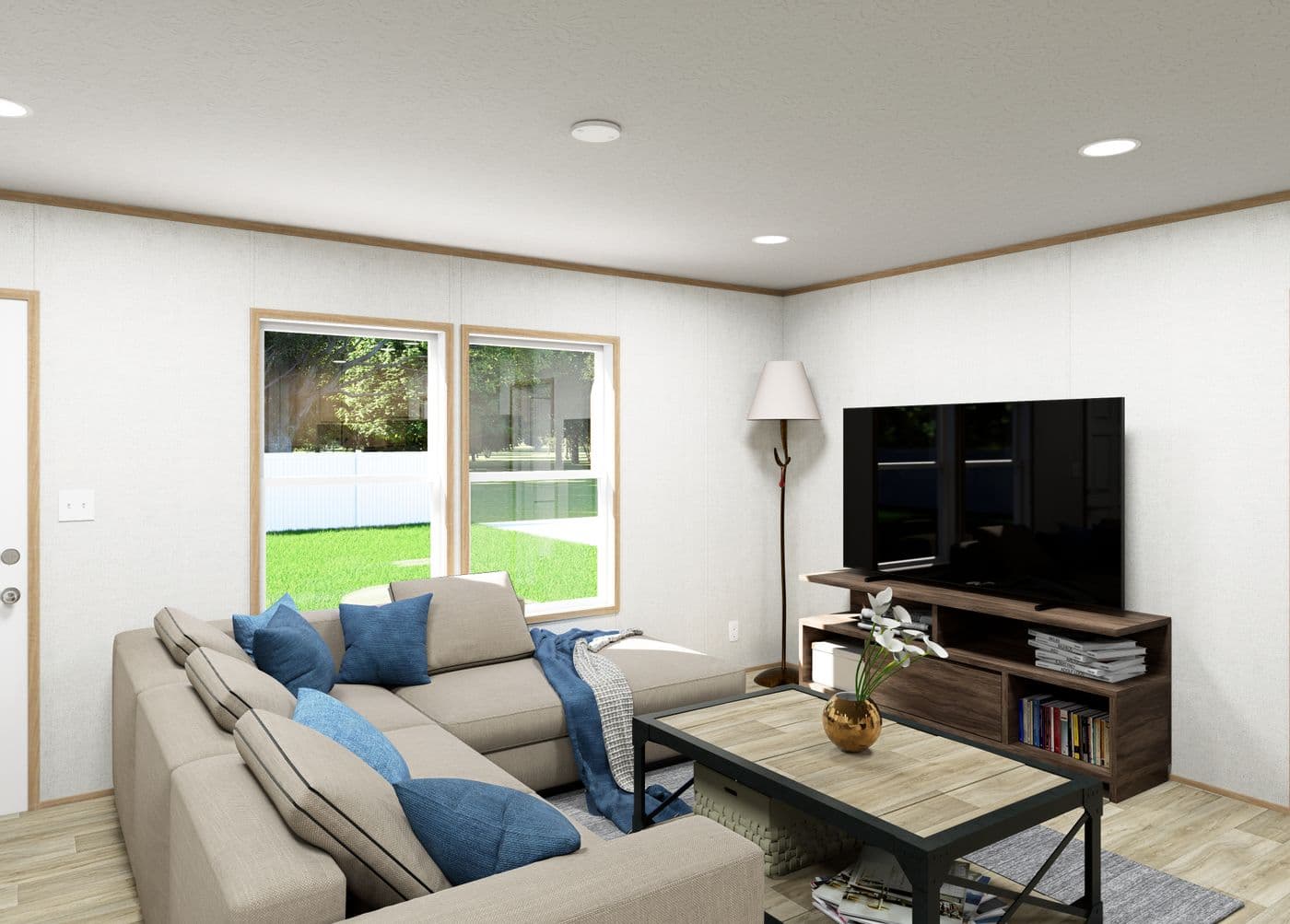 The ASPIRE  28X56 Exterior. This Manufactured Mobile Home features 3 bedrooms and 2 baths.