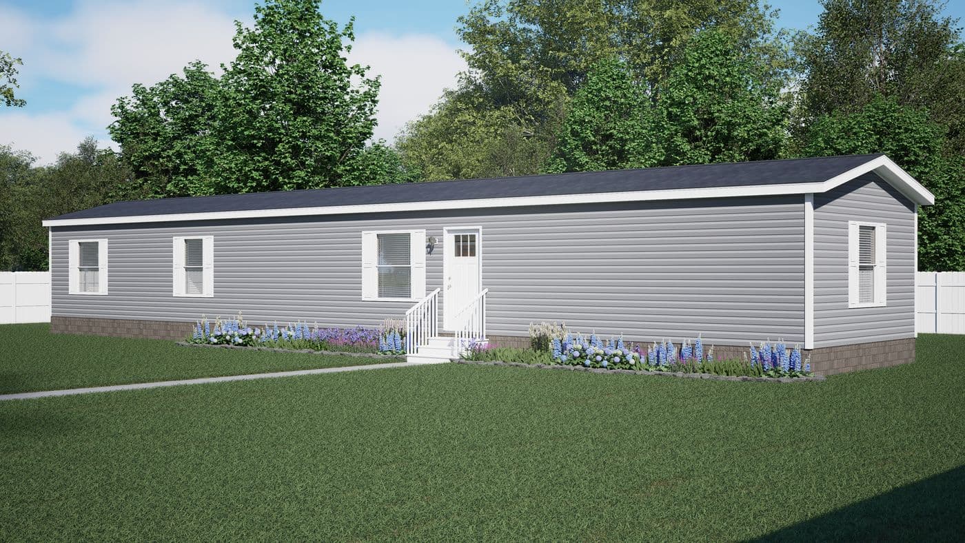 The GLACIER VISTA Exterior. This Manufactured Mobile Home features 4 bedrooms and 2 baths.