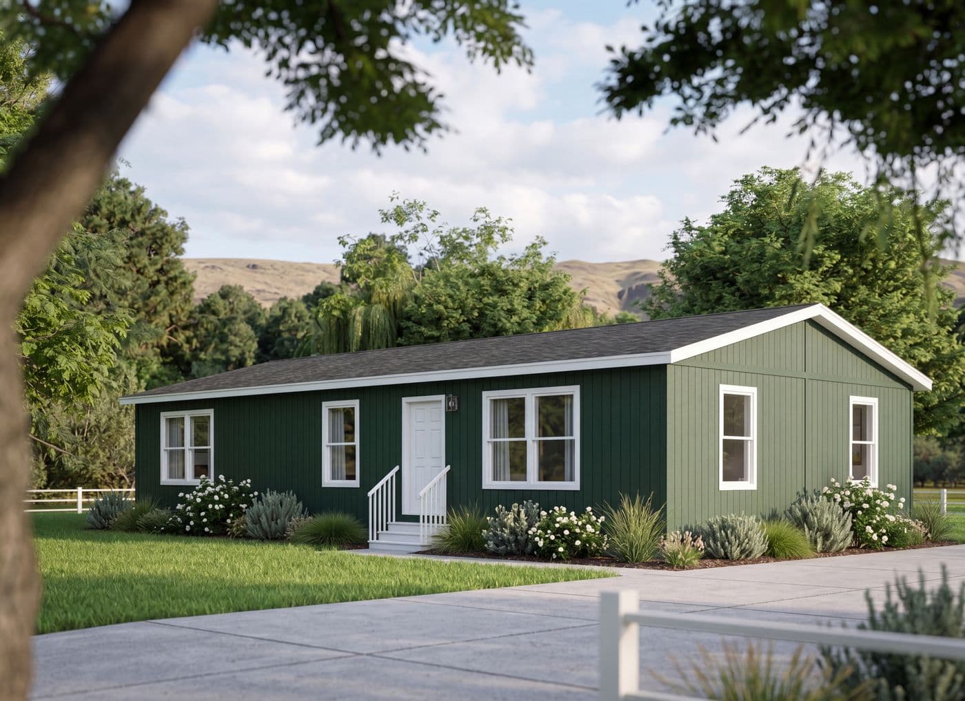 The 5017 IMAGINE Exterior. This Manufactured Mobile Home features 3 bedrooms and 2 baths.