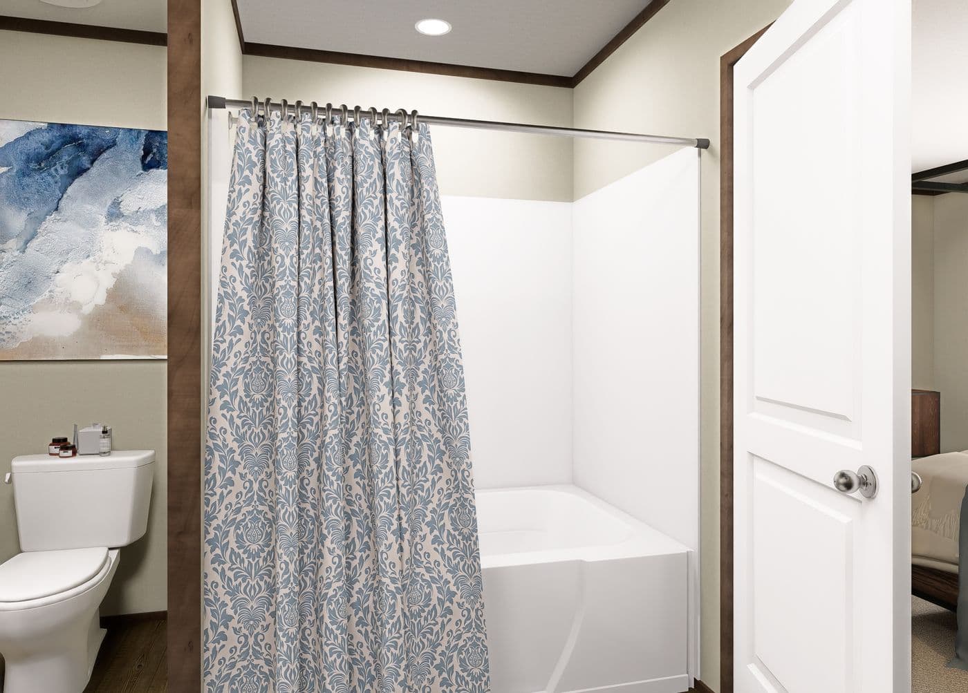 The BOONE Exterior. This Manufactured Mobile Home features 4 bedrooms and 2 baths.