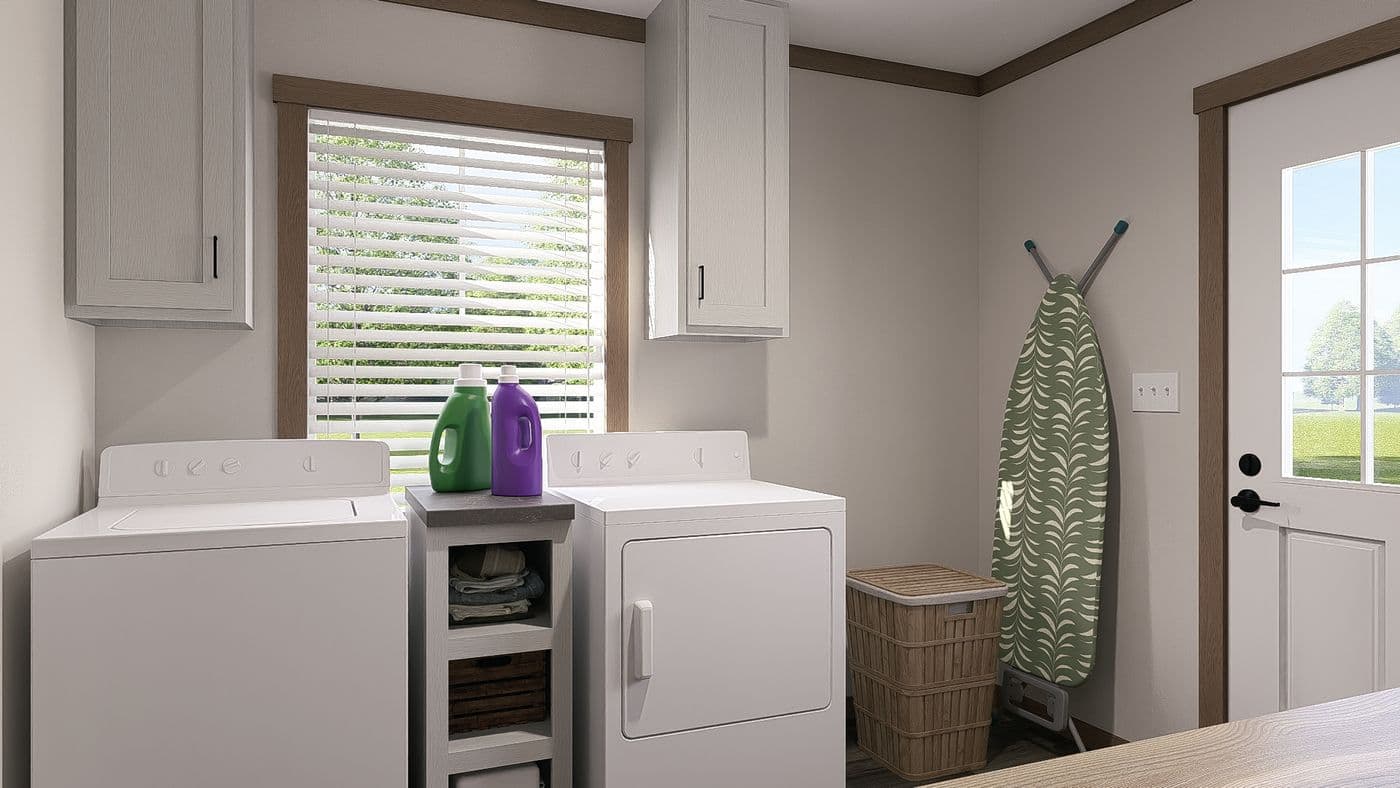 The NELLIE Exterior. This Manufactured Mobile Home features 4 bedrooms and 2 baths.