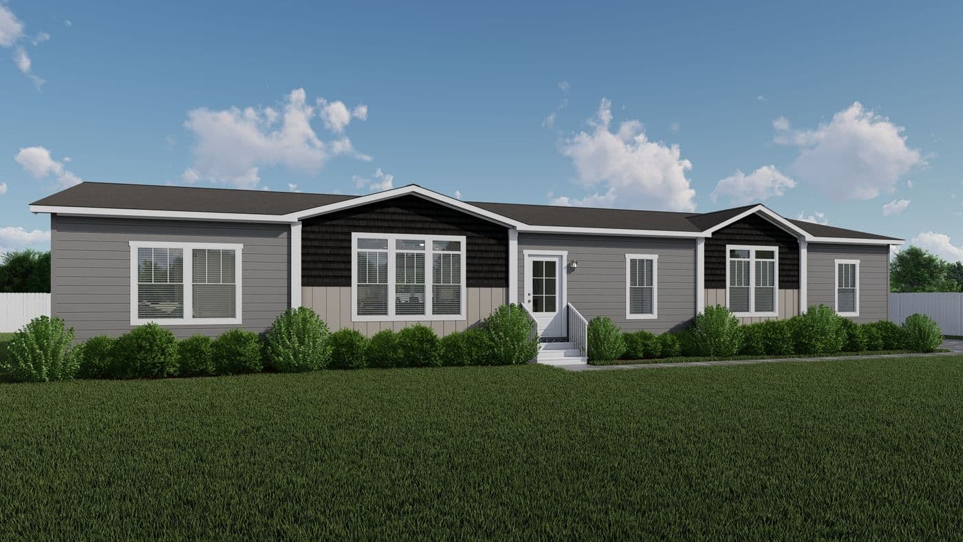 The THE ATLAS Exterior. This Manufactured Mobile Home features 4 bedrooms and 3 baths.