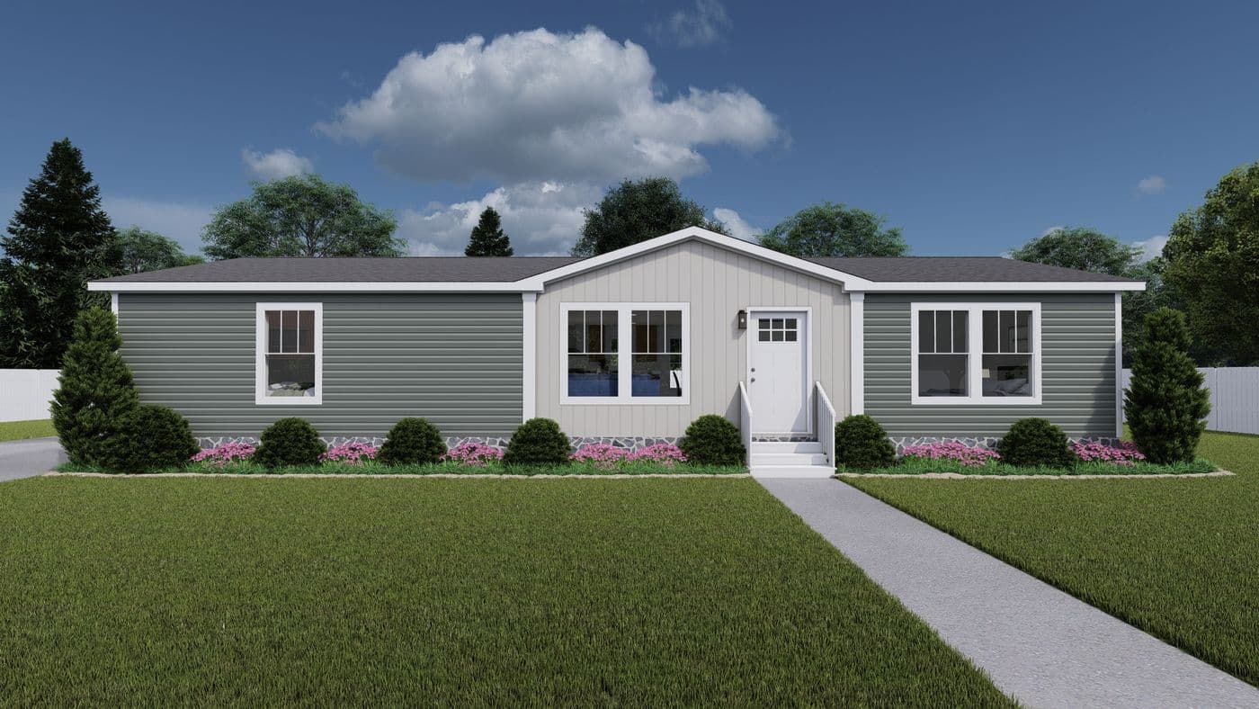 The LIMELIGHT Exterior. This Manufactured Mobile Home features 3 bedrooms and 2 baths.