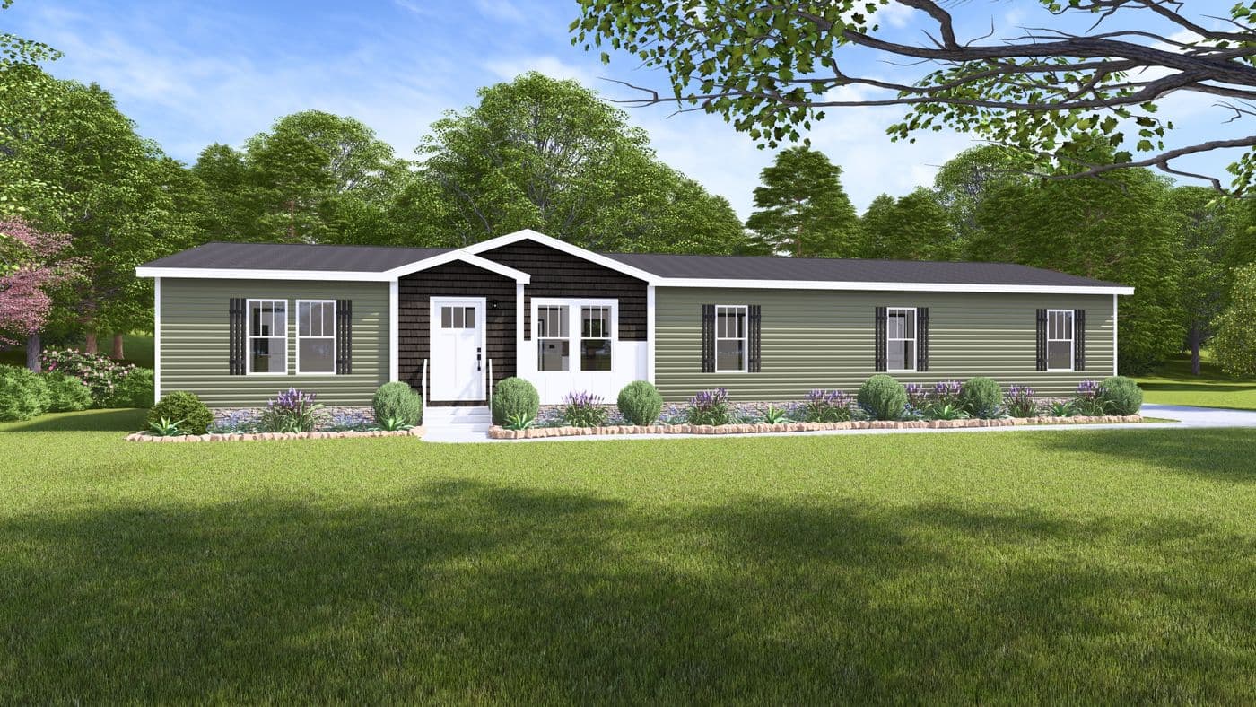 The BOUJEE XL 2 Exterior. This Manufactured Mobile Home features 4 bedrooms and 3 baths.
