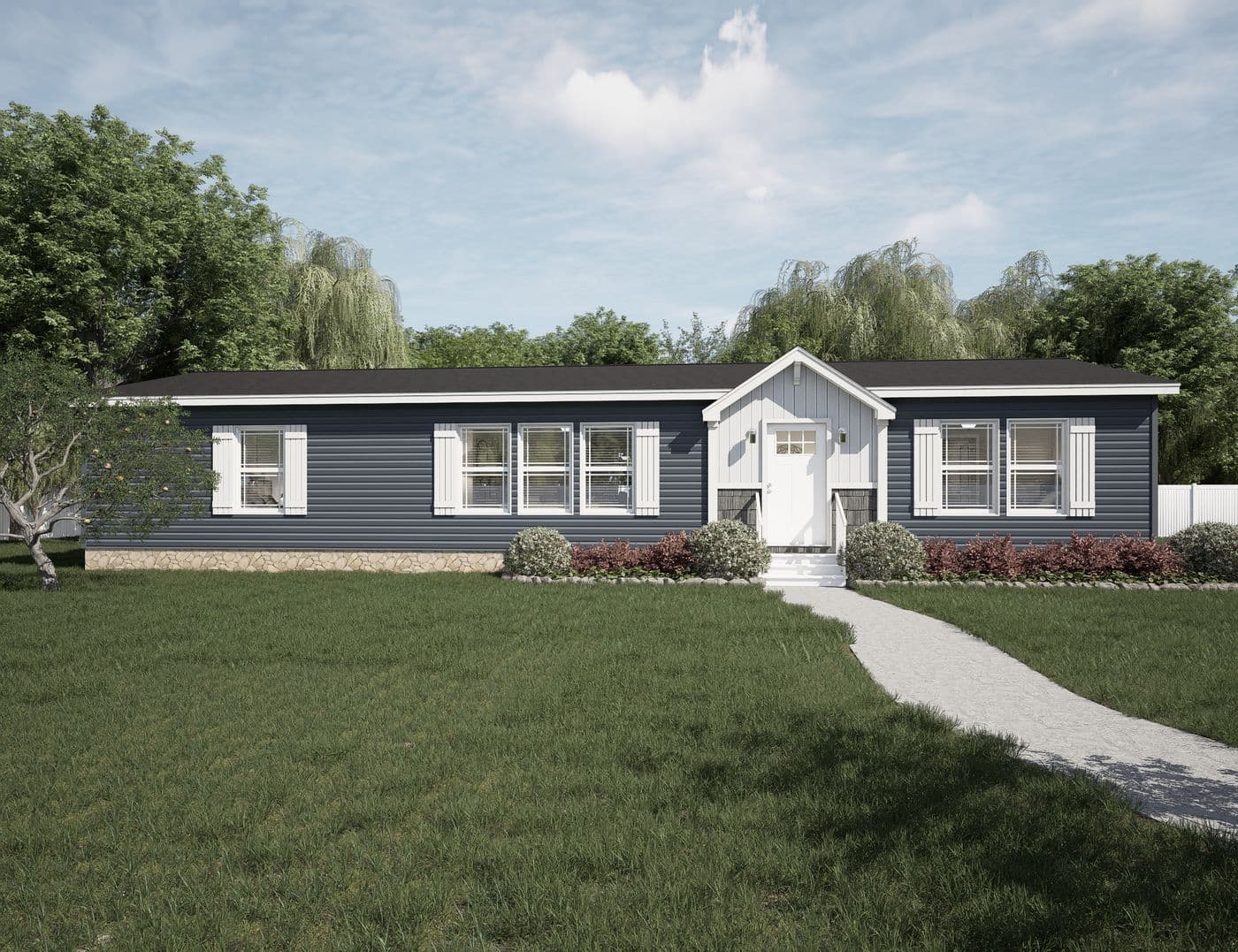 The CLASSIC 60B Exterior. This Manufactured Mobile Home features 3 bedrooms and 2 baths.