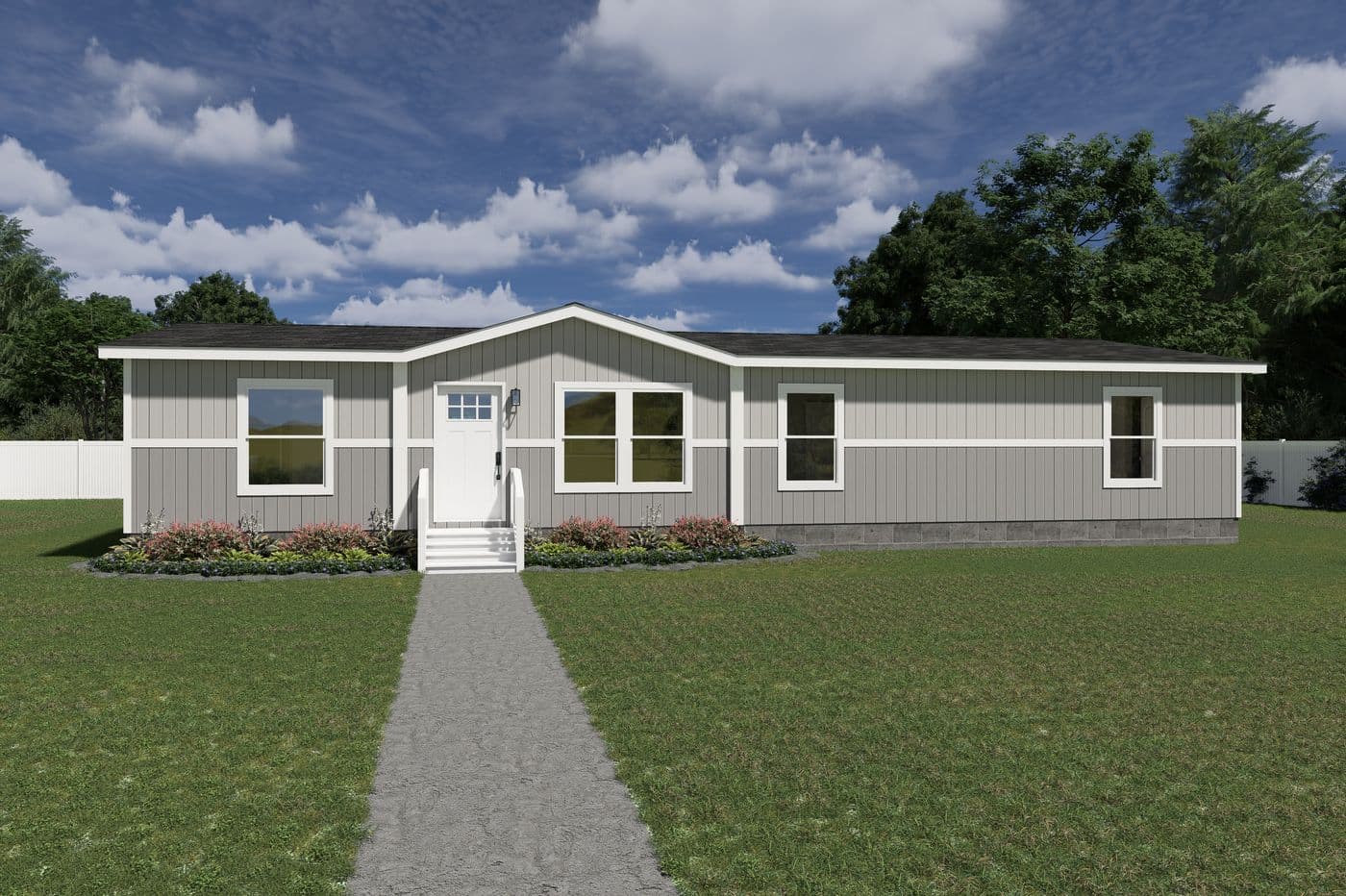 The EXPEDITION Exterior. This Manufactured Mobile Home features 4 bedrooms and 2 baths.