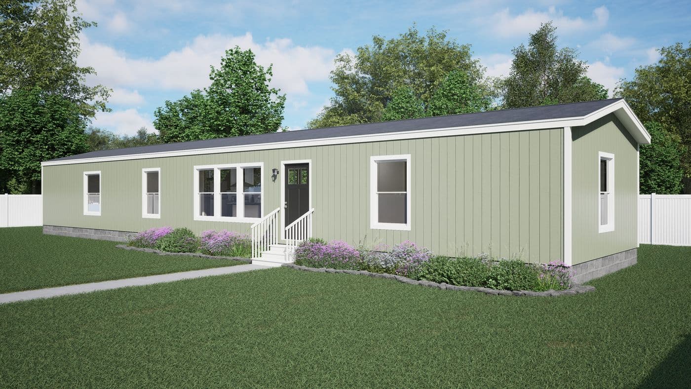 The FESTIVAL Exterior. This Manufactured Mobile Home features 3 bedrooms and 2 baths.