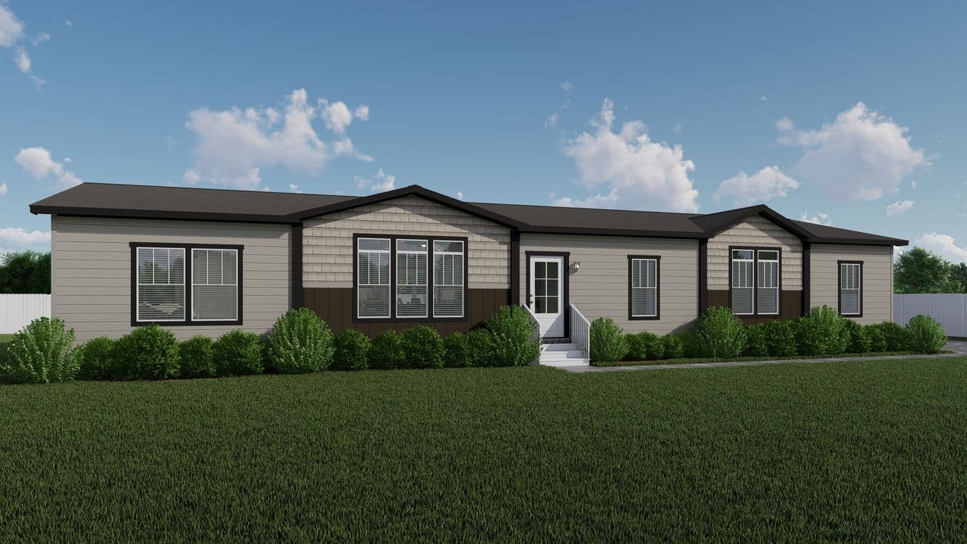 The THE ATLAS Exterior. This Manufactured Mobile Home features 4 bedrooms and 3 baths.