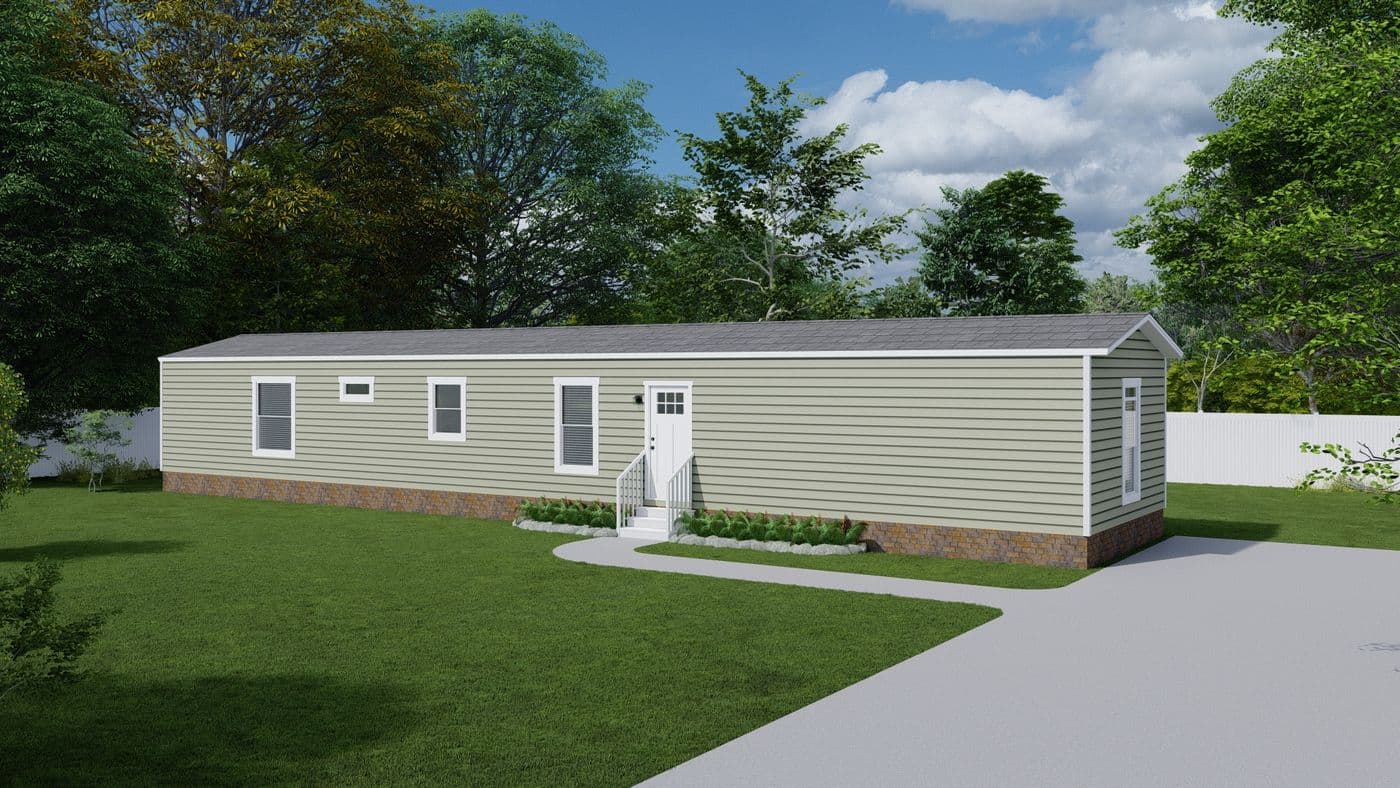 The SELECT 16723I Exterior. This Manufactured Mobile Home features 3 bedrooms and 2 baths.