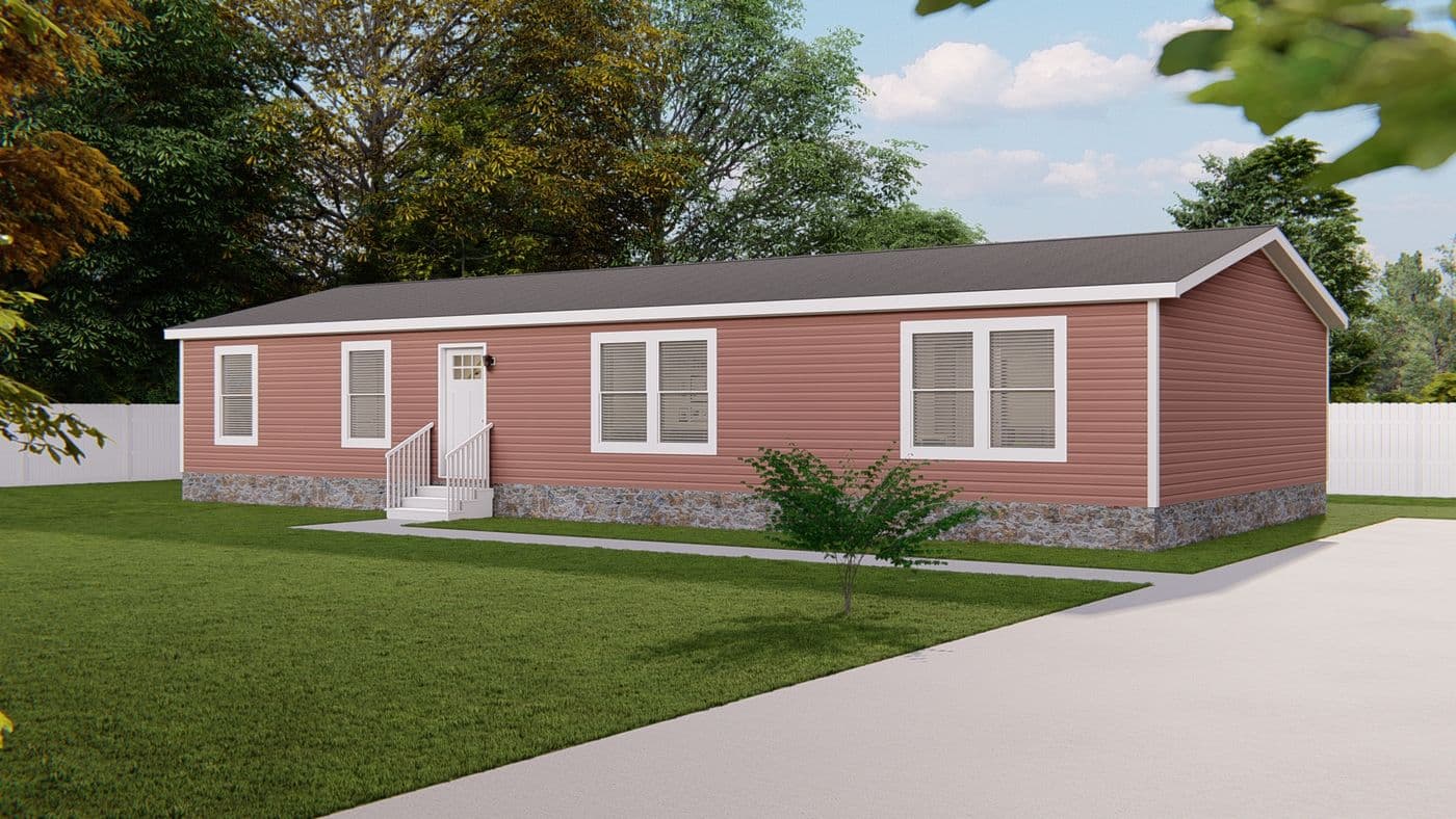 The 6028-E788 THE PULSE Exterior. This Manufactured Mobile Home features 4 bedrooms and 2 baths.