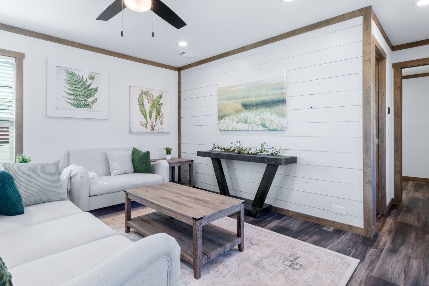 The LEVI Exterior. This Manufactured Mobile Home features 2 bedrooms and 2 baths.