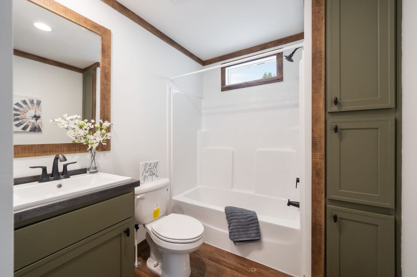 The THE HALSEY Exterior. This Manufactured Mobile Home features 3 bedrooms and 2 baths.