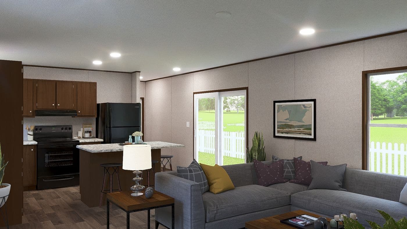 The BIRCH Exterior. This Manufactured Mobile Home features 3 bedrooms and 2 baths.