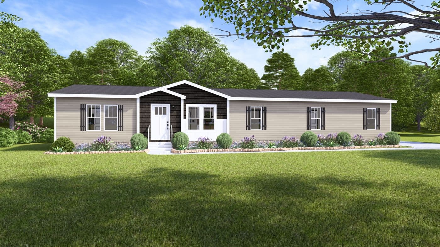 The BOUJEE XL 2 Exterior. This Manufactured Mobile Home features 4 bedrooms and 3 baths.