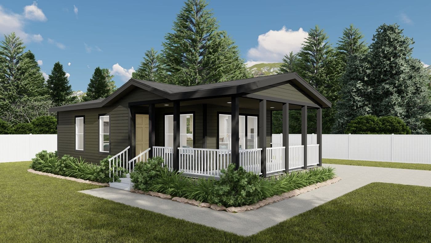 The DRM301P 2030'            DREAM Exterior. This Manufactured Mobile Home features 1 bedroom and 1 bath.