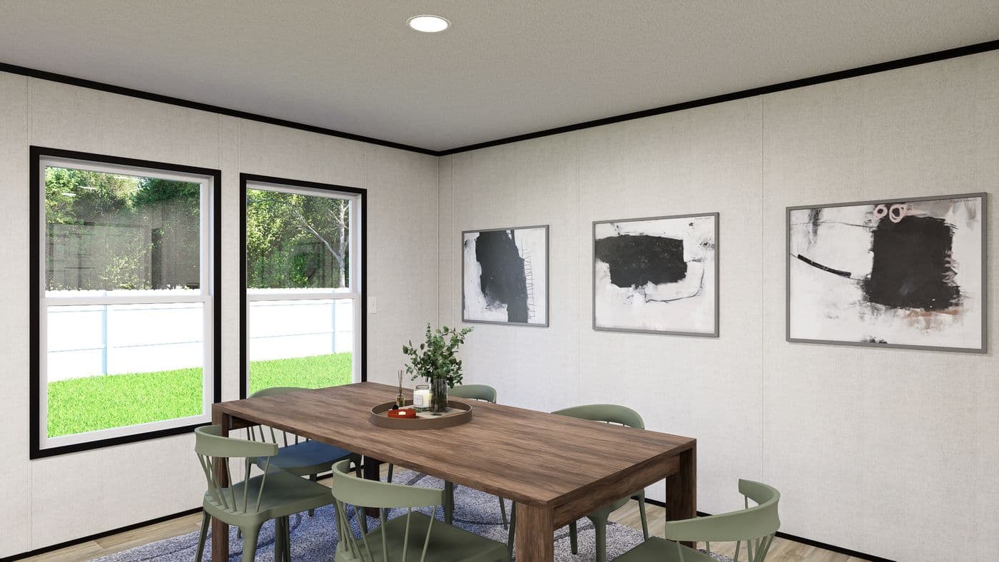 The SOLACE Exterior. This Manufactured Mobile Home features 4 bedrooms and 2 baths.